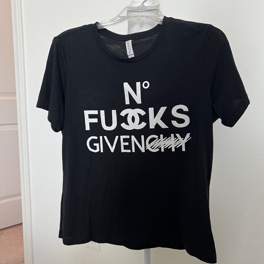 Bella Canvas Black Tee With White Graphic Bella Canvas Black Tee With White Graphic